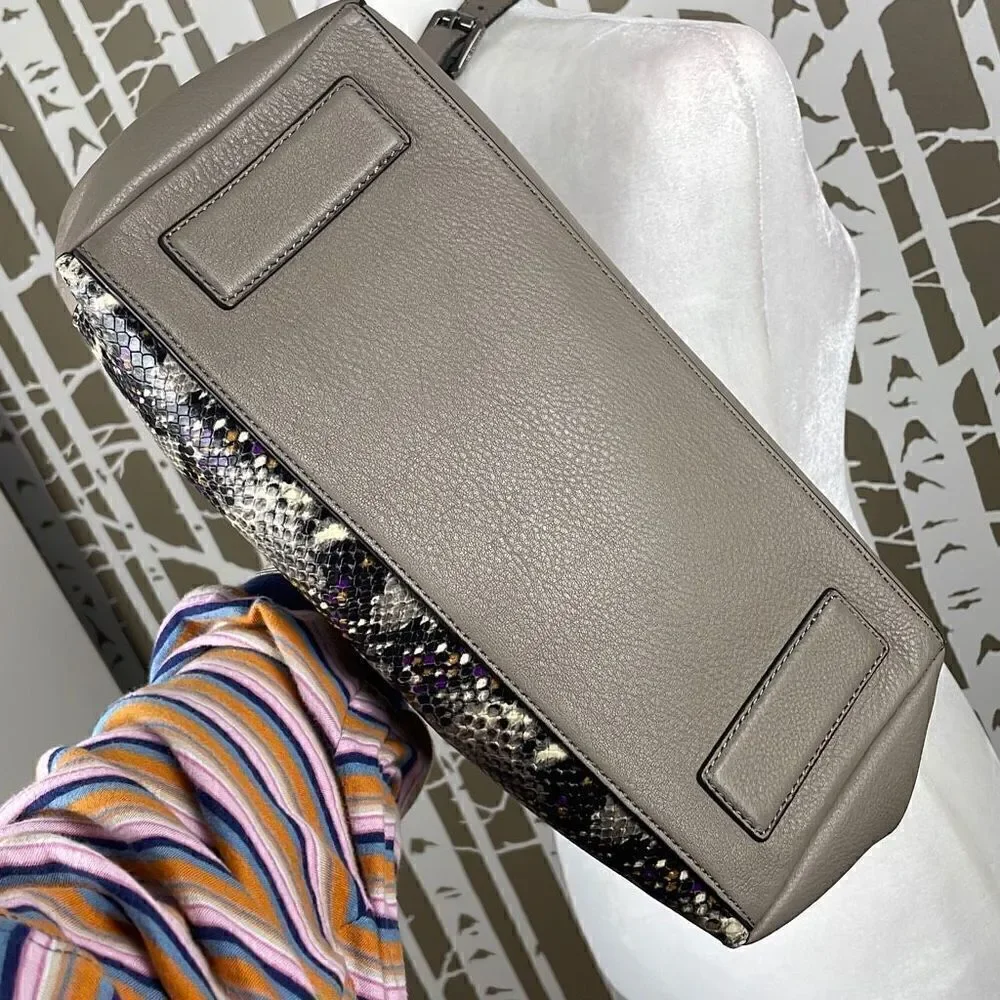 Vince Camuto Carla Grey Multi Snake Satchel